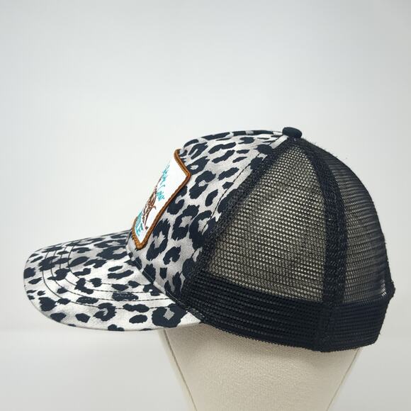 Salty Cow Mercantile Trucker Hat Multicolor OS Adjustable Leopard Mesh Back - Picture 3 of 9